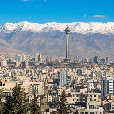 AI vision of Tehran